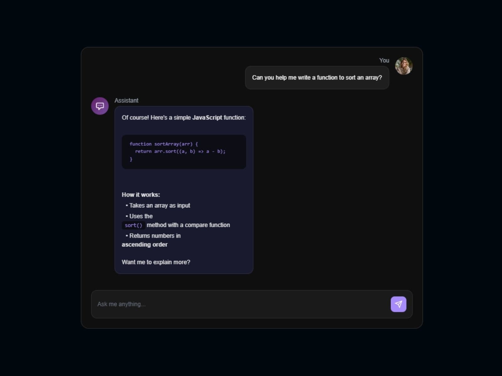AI Chat Showcase