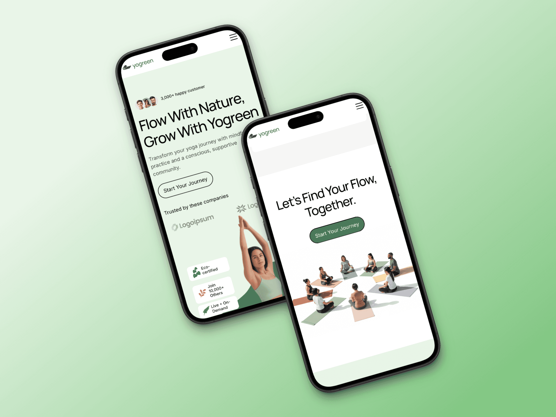 YoGreen mobile experience